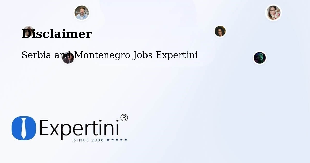 Disclaimer – Biggar - Serbia and Montenegro Jobs Expertini